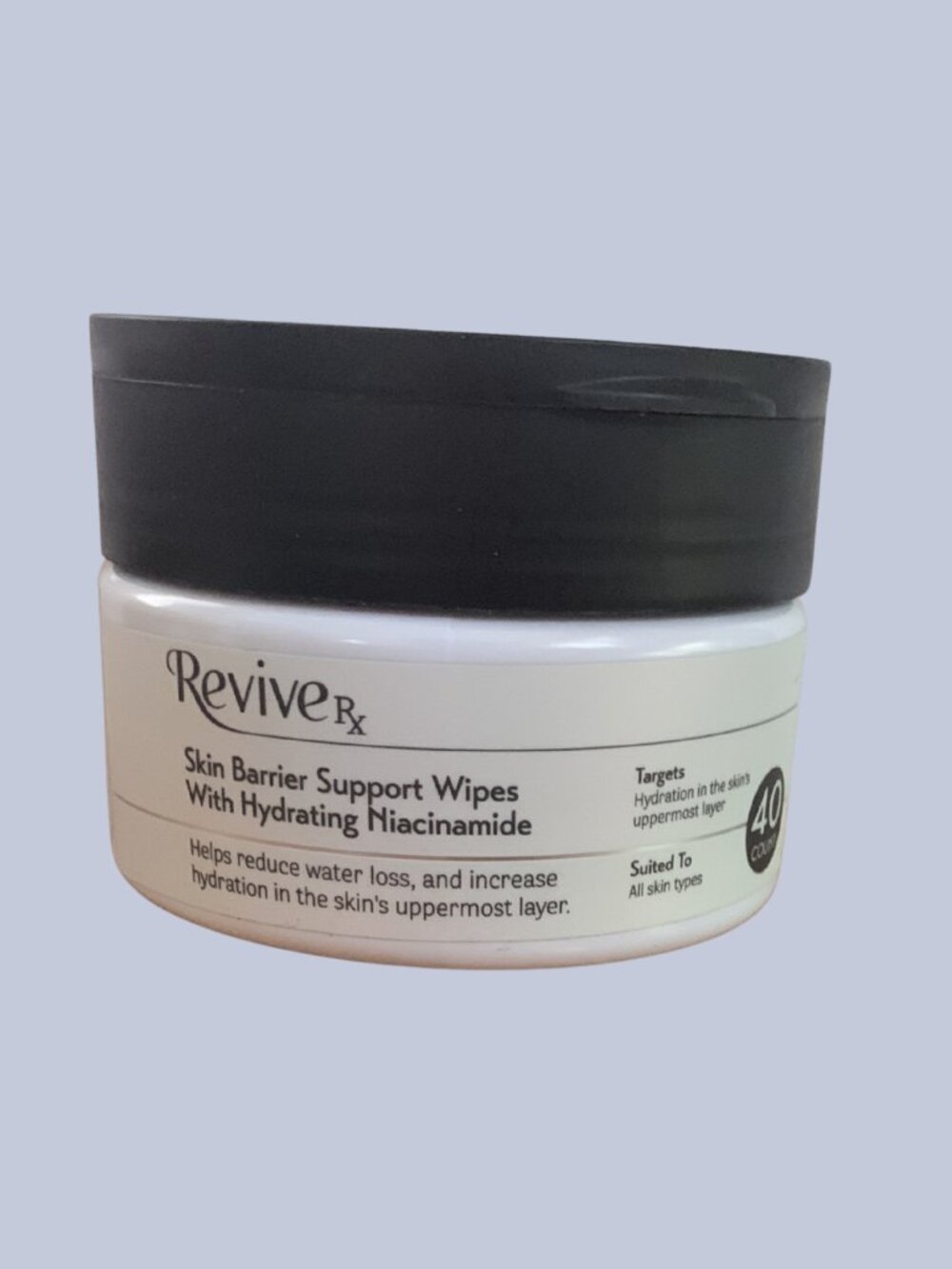 REVIVE Rx Skin Barrier Support Wipes w/ Hydrating Niacinamide 40CT New & Sealed